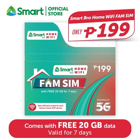 where can i buy smart bro sim card|Smart Bro Home WiFi Fam SIM 199 .